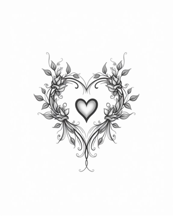 delicate heartbeat tattoo art