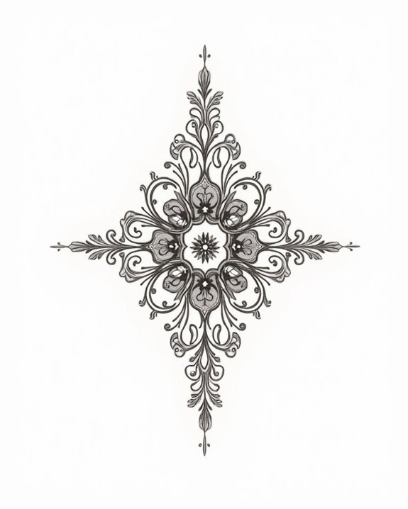 delicate intricate ornamental designs