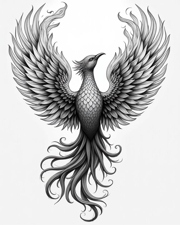 delicate iridescent feather artwork