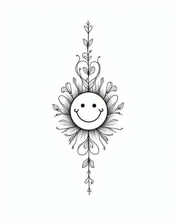 delicate joyful emotional symbols