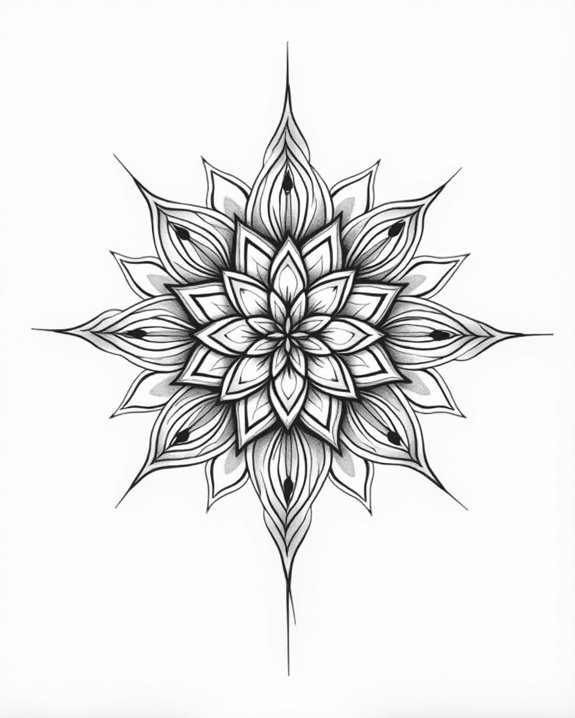 delicate line art tattoos