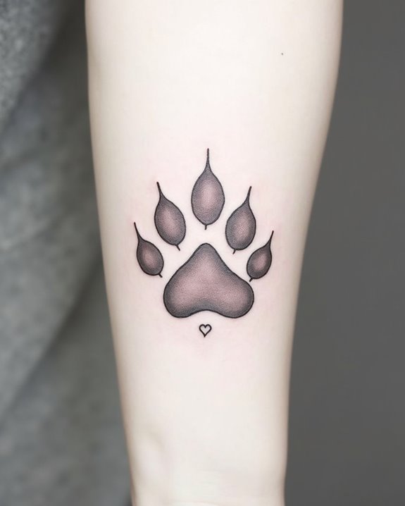 delicate line work tattoo