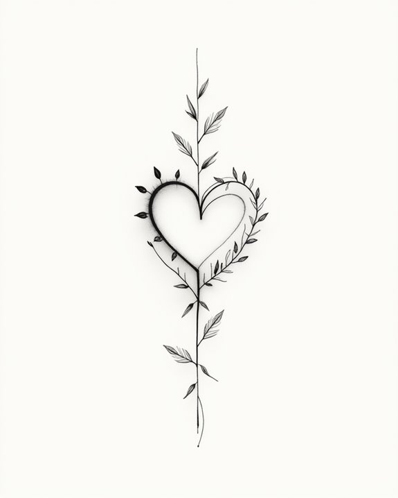 delicate love symbolism placement