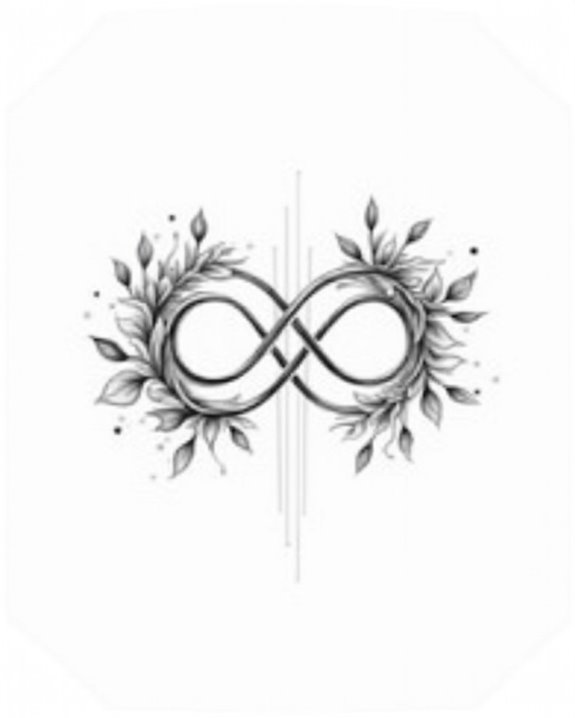 delicate minimalist infinity tattoo