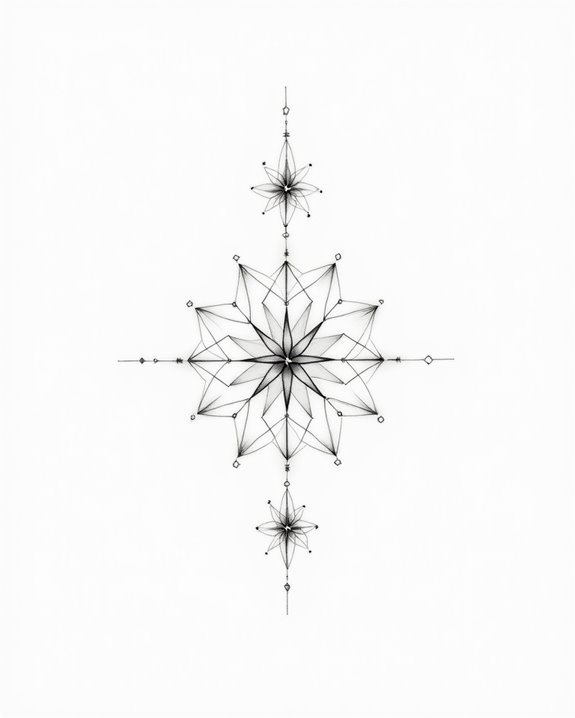 delicate minimalist star clusters