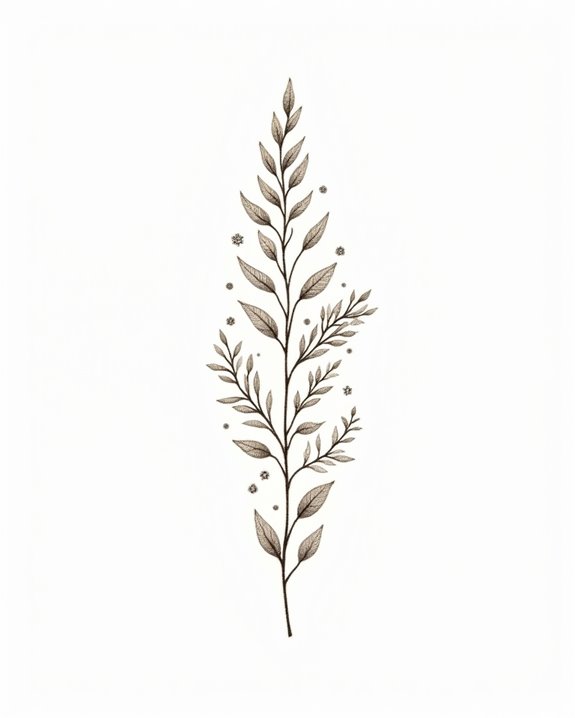 delicate nature inspired tattoos