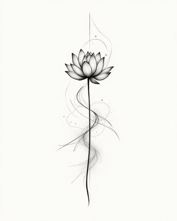 delicate nature mountain outline