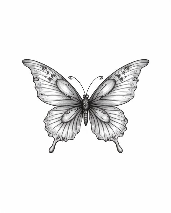 delicate pastel butterfly artwork