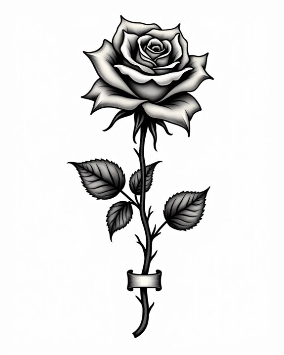 delicate personal floral symbol