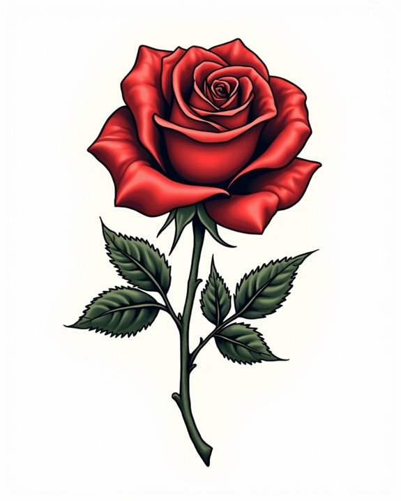 delicate rose wrist tattoo