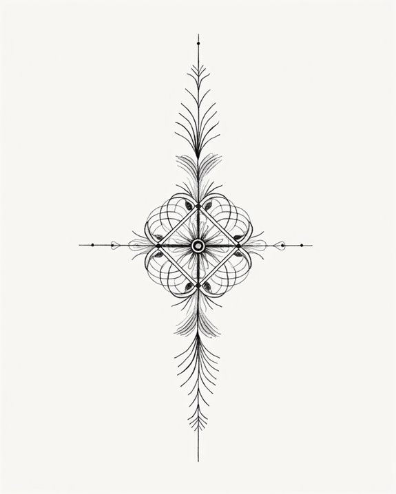 delicate textured tattoo art
