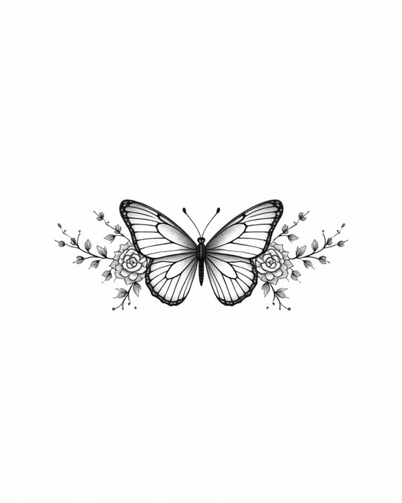 delicate transformation tattoo design