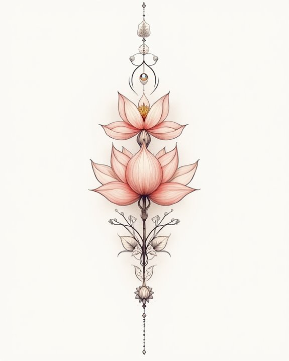 delicate vibrant watercolor accents