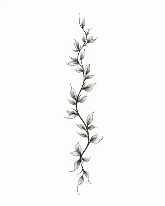 delicate vine winding elegantly