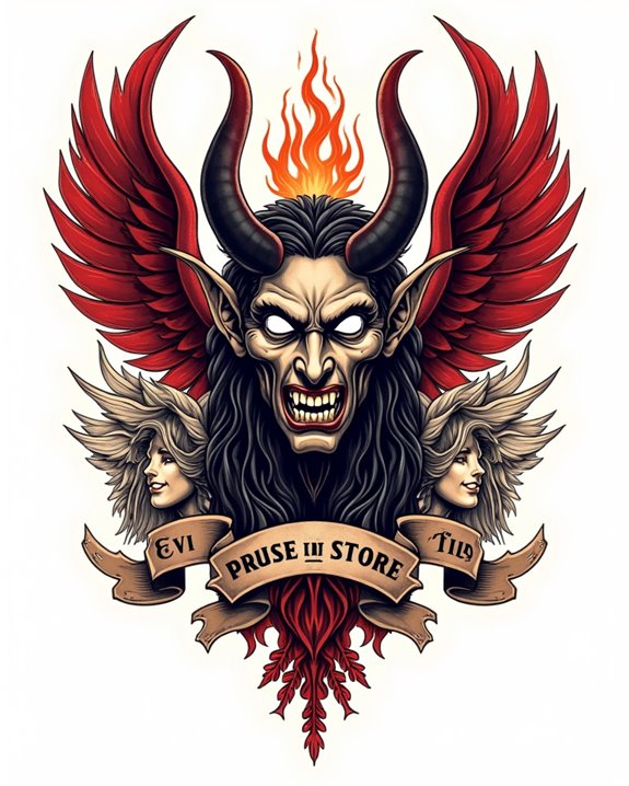 devil angel duality symbolism