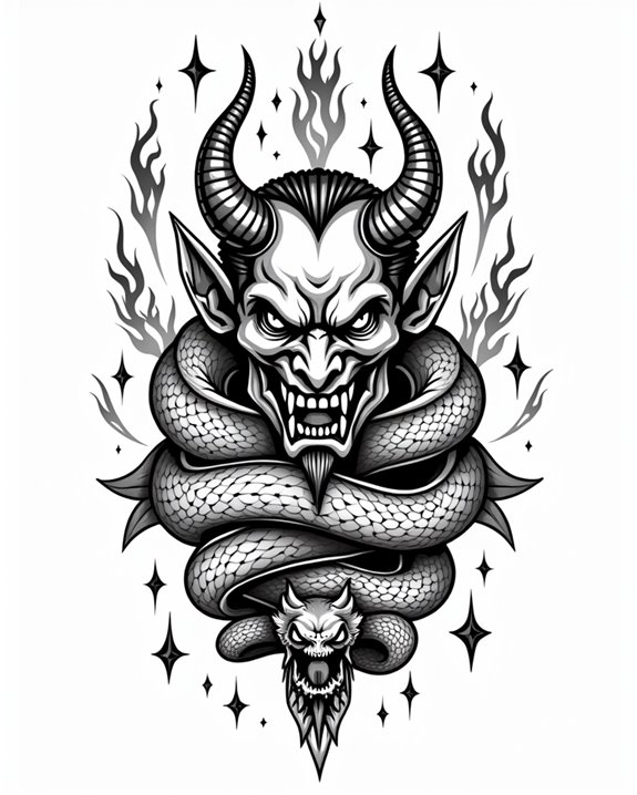 devil snake temptation evil