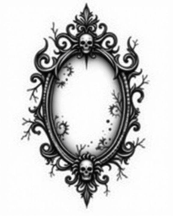 distorted reflection reveals mystery