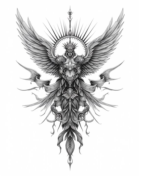 divine feathered warrior symbol