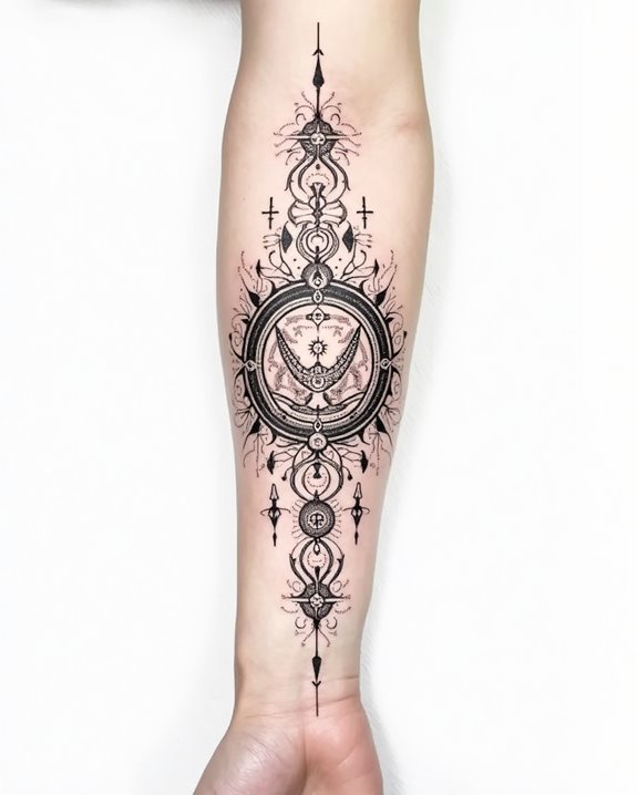 dual cosmic symbolism artwork