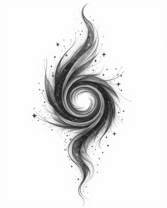 dynamic cosmic spiral motion