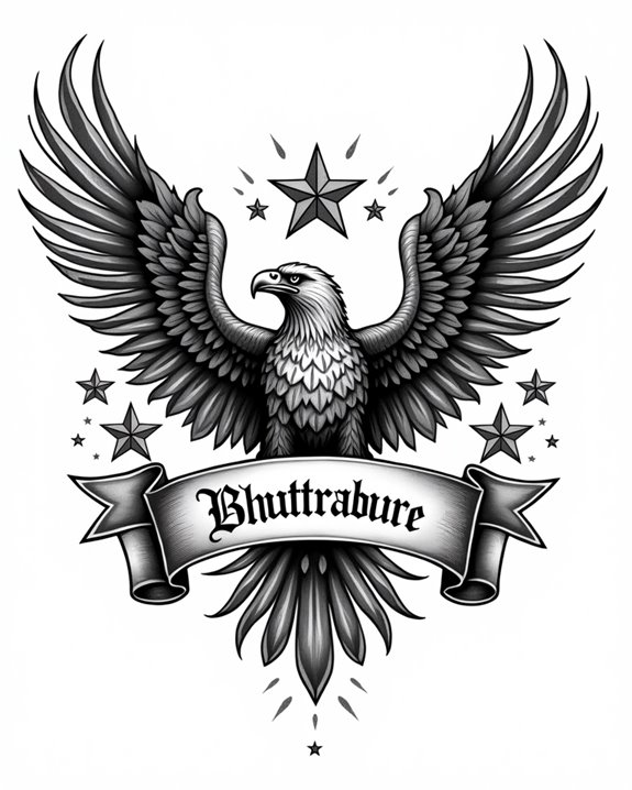 eagle banner patriotism pride