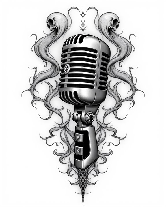 eerie musical phantom tattoo