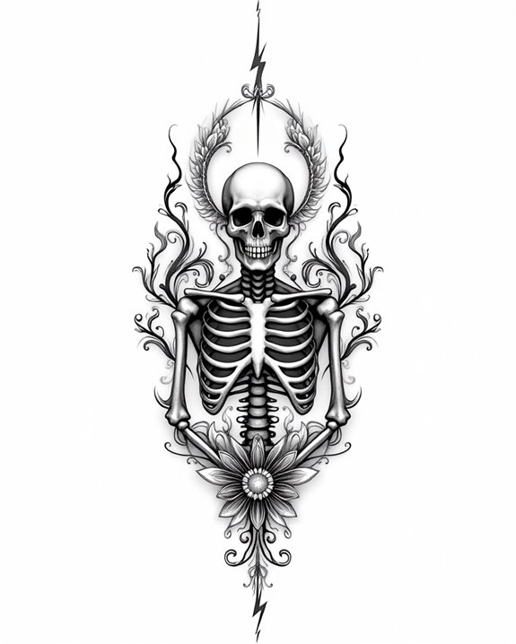 electric skeleton in action
