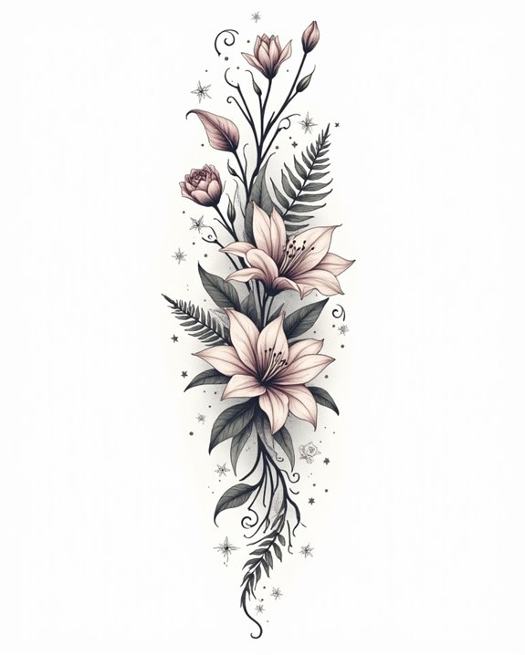 elegant botanical heritage adornment