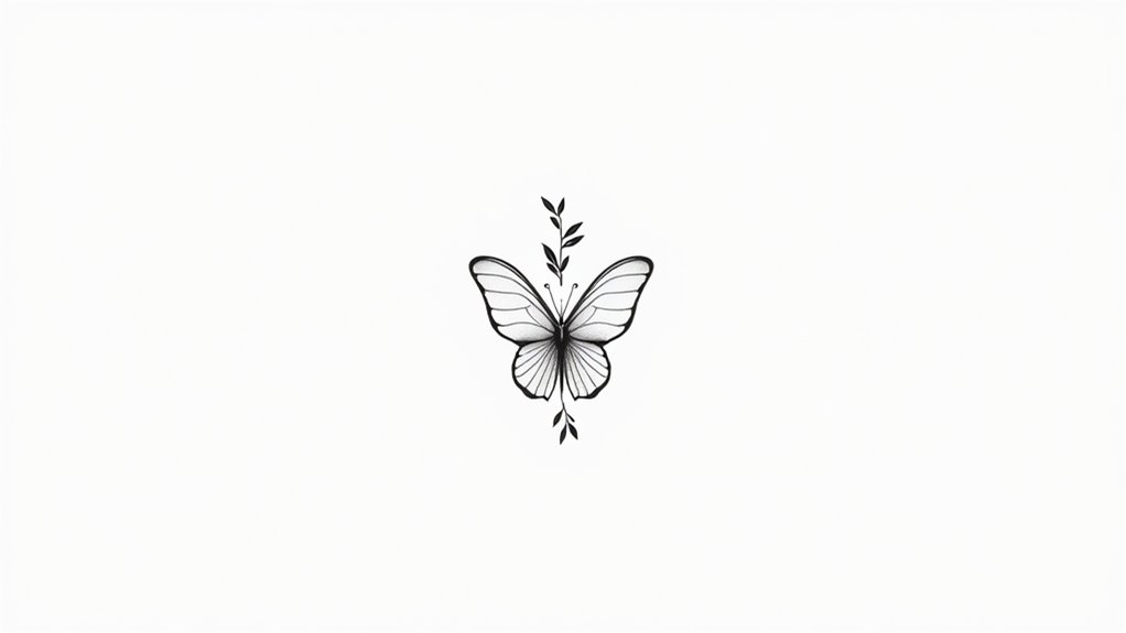 elegant butterfly tattoo designs