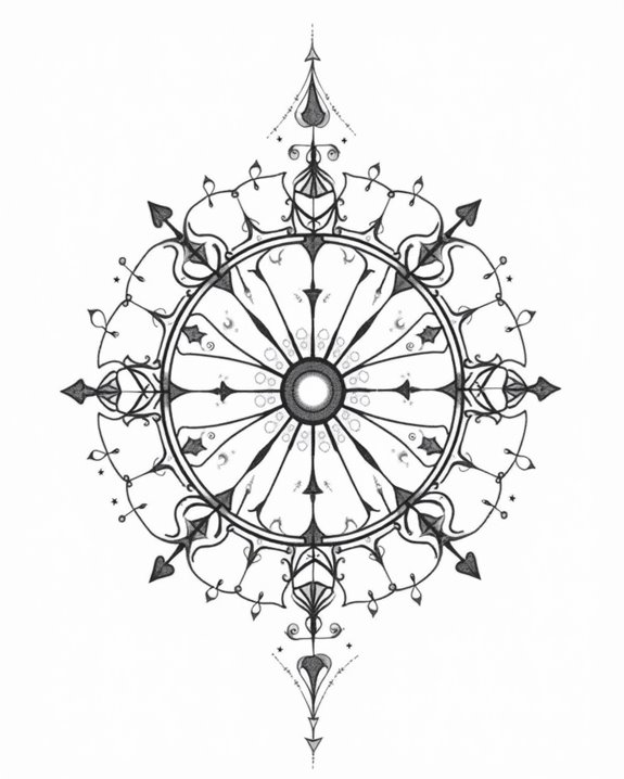 elegant celestial minimalist glyphs