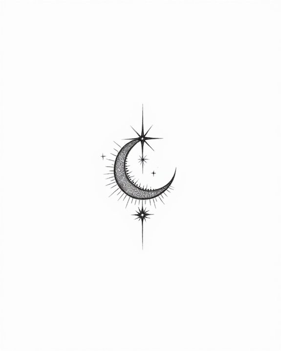 elegant celestial spiritual symbolism