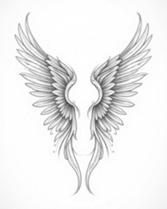 elegant colorful feather design