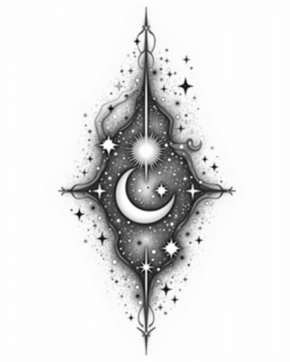 elegant cosmic shadow art