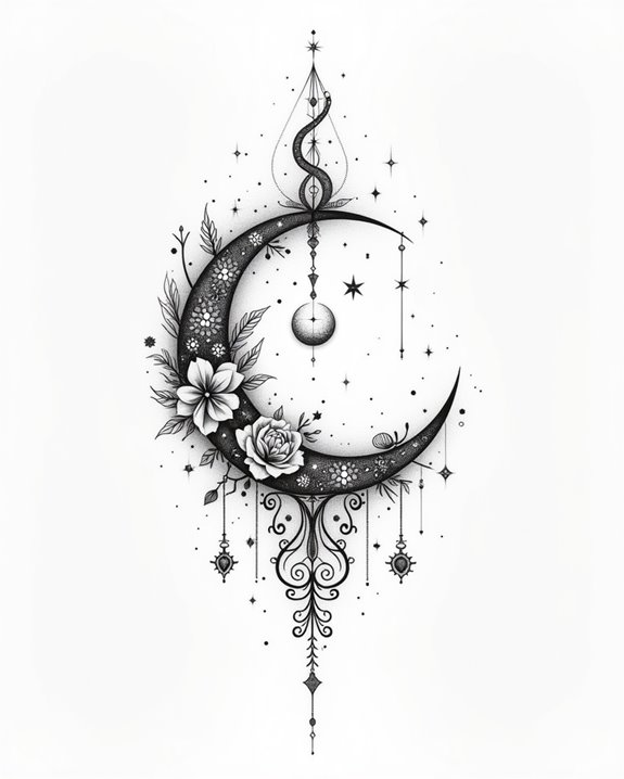 elegant delicate continuous lines