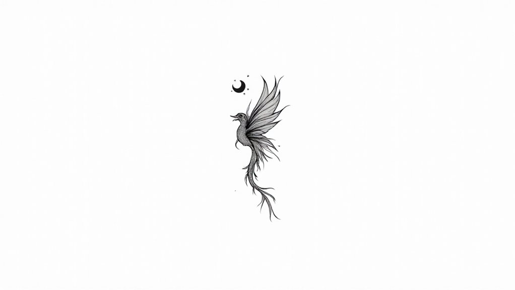 elegant delicate mythical tattoos
