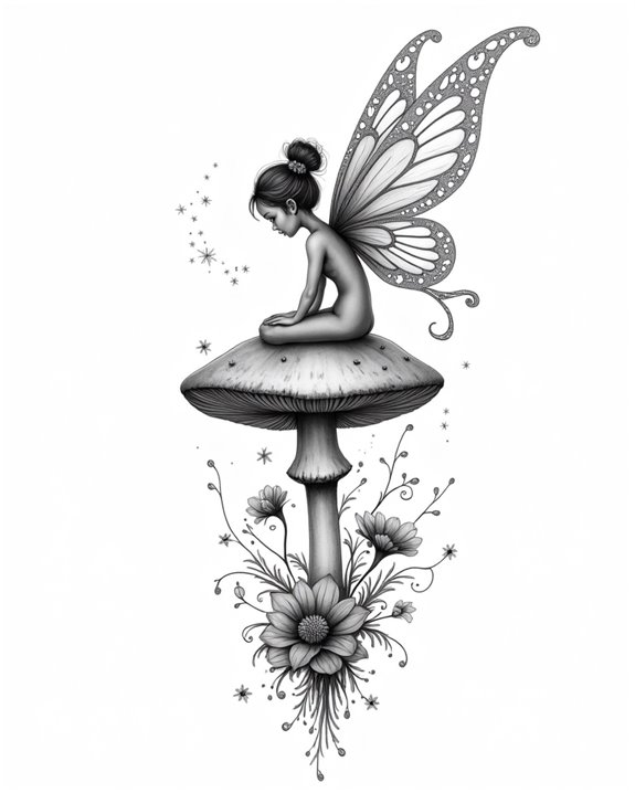 elegant detailed fairy wings