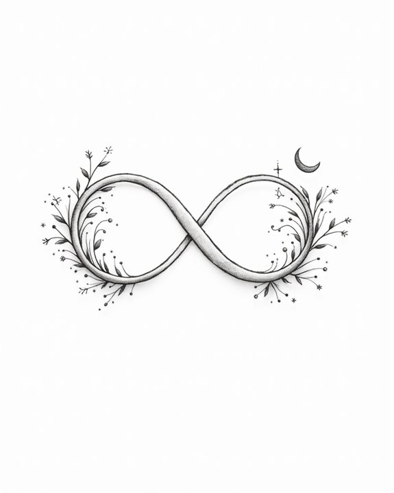 elegant dot work infinity