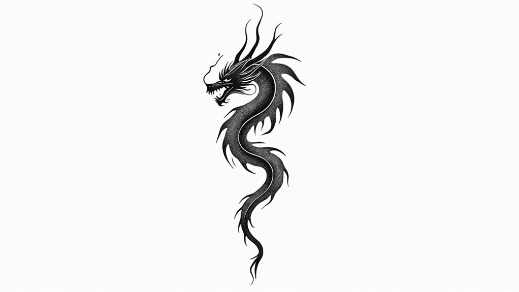 elegant female dragon tattoos