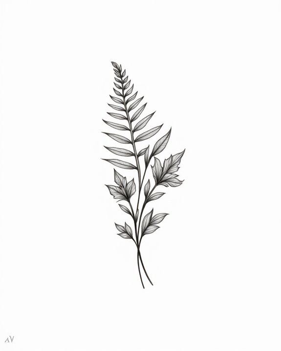elegant fern flower arrangement