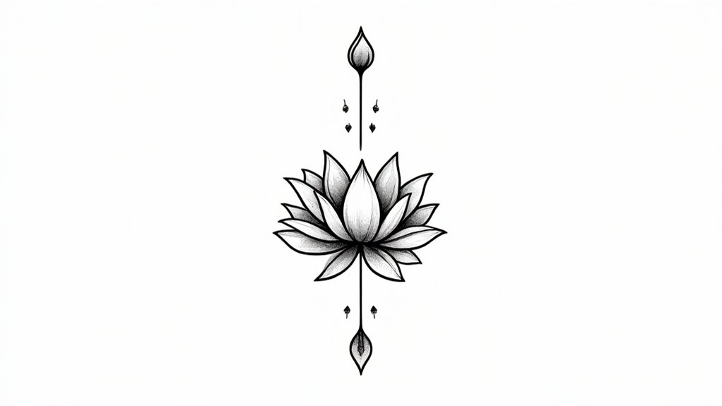 elegant fine line tattoos