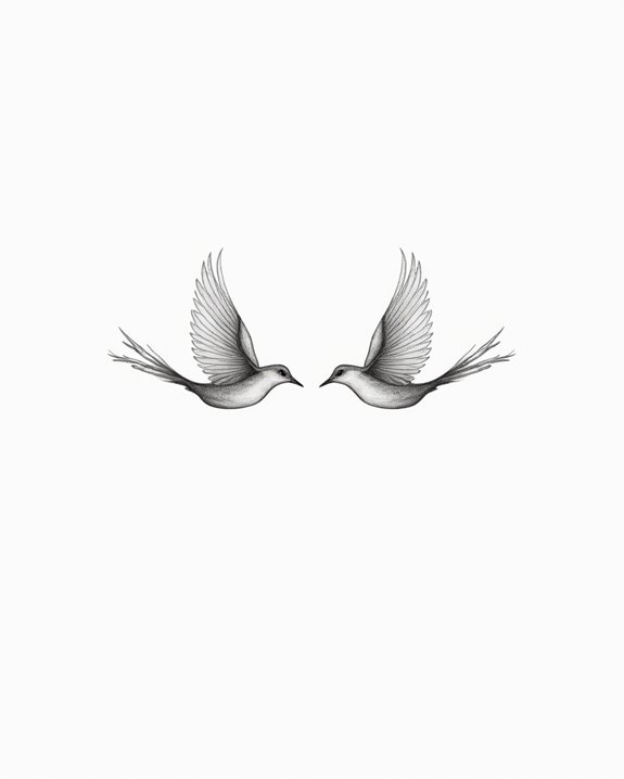 elegant flight in harmony