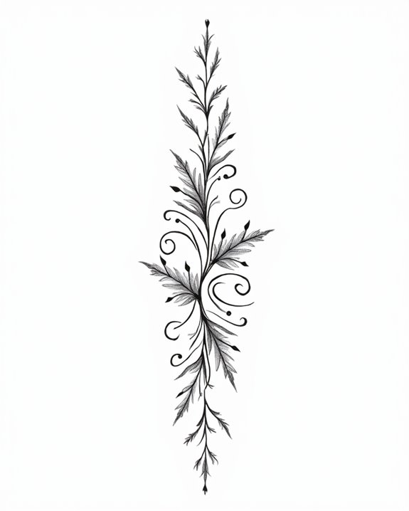 elegant floral ivy motifs