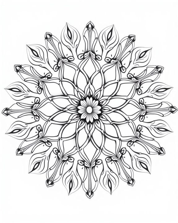 elegant floral mandala tattoos