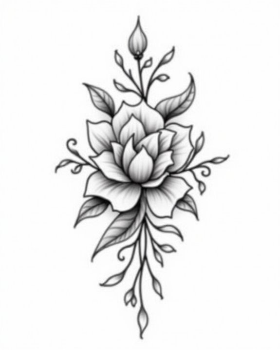 elegant floral refined subtle