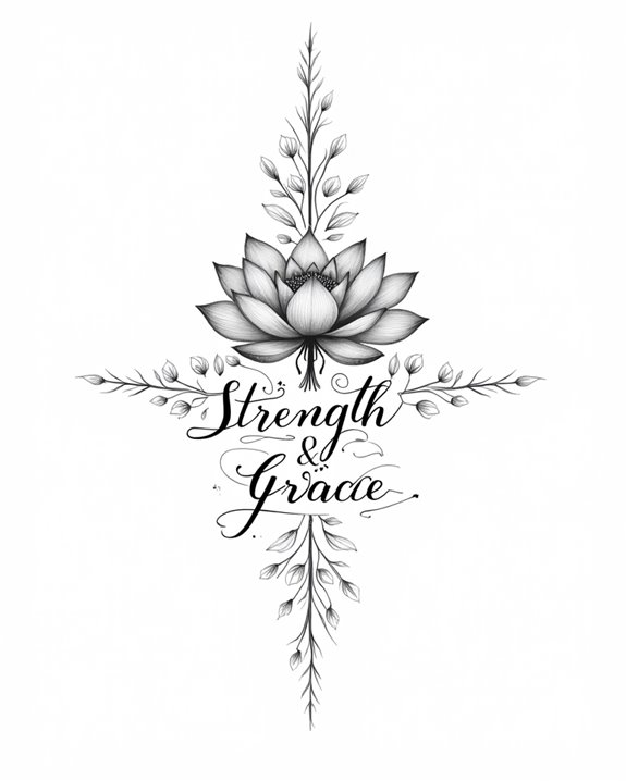 elegant floral script design