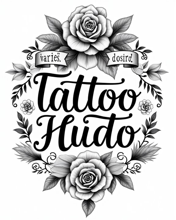 elegant floral script lettering