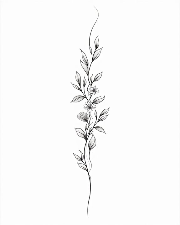 elegant floral vine design