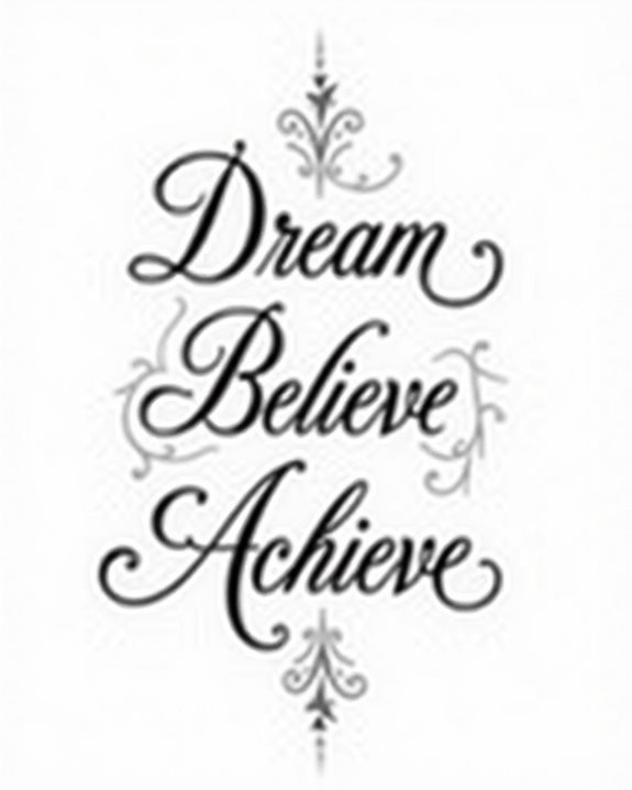elegant flourished inspirational tattoos