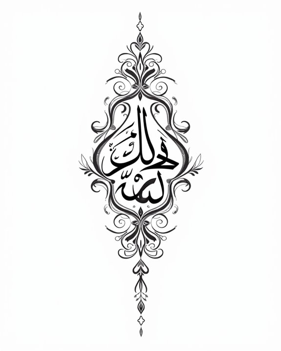 elegant flowing designed script