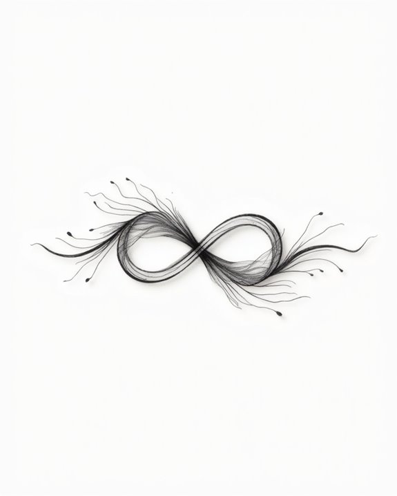 elegant flowing infinity waves